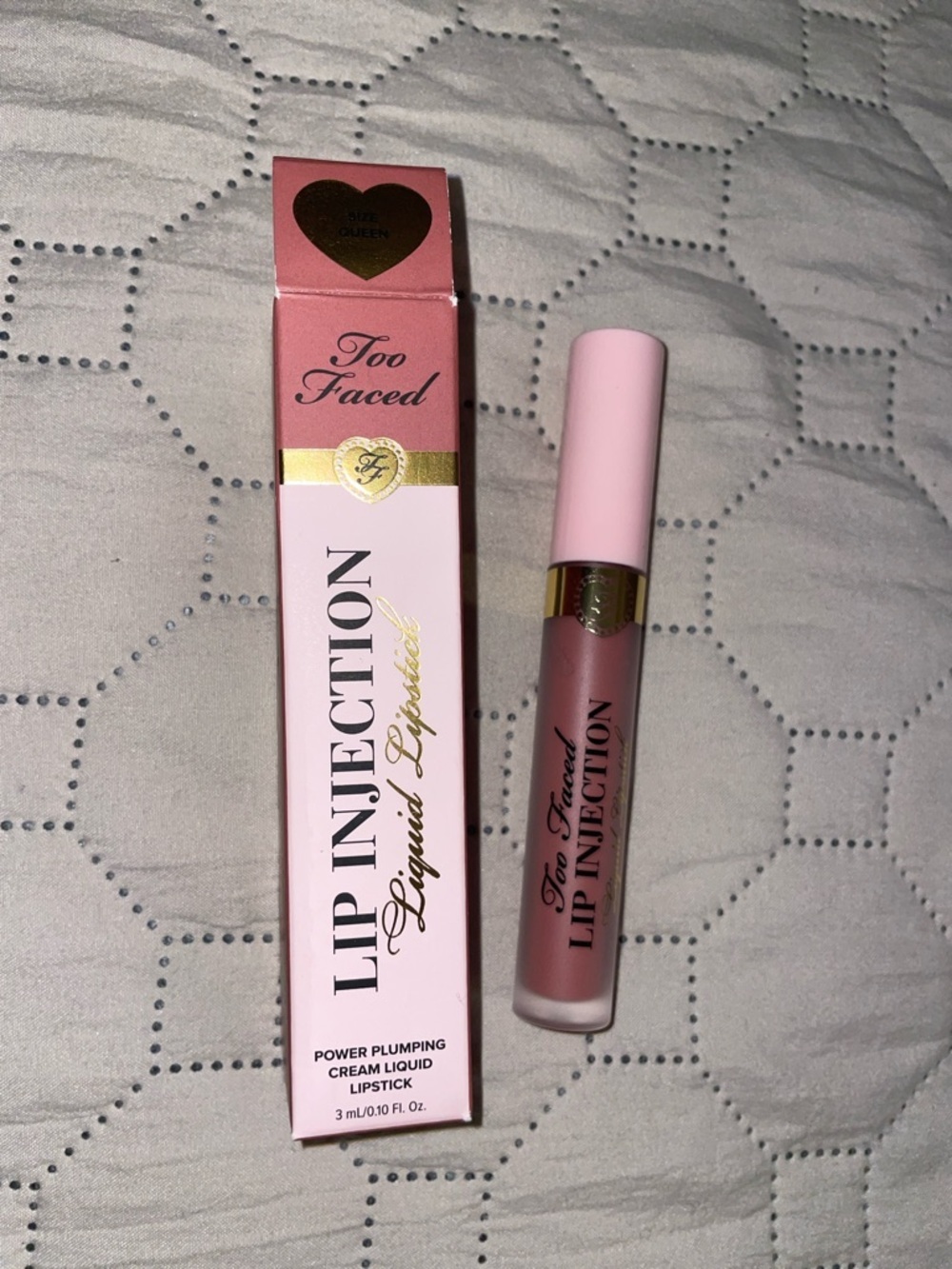 Too Faced Lip Injection Liquid Lipstick — Dusty Mauve Pink